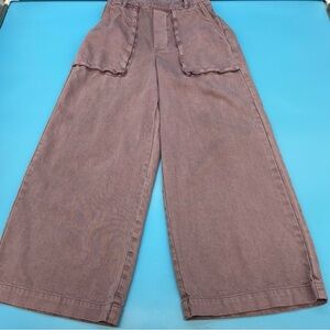 Young Fabulous & Broke Women’s Wide Leg Cropped Bohomenian Pants Size Small